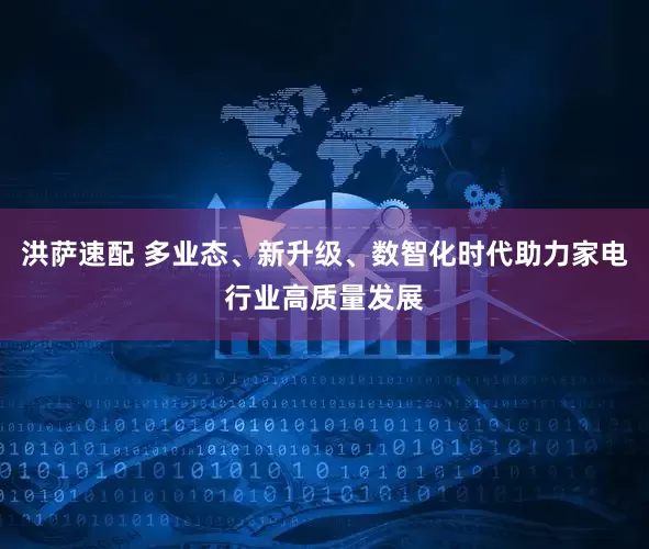 洪萨速配 多业态、新升级、数智化时代助力家电行业高质量发展
