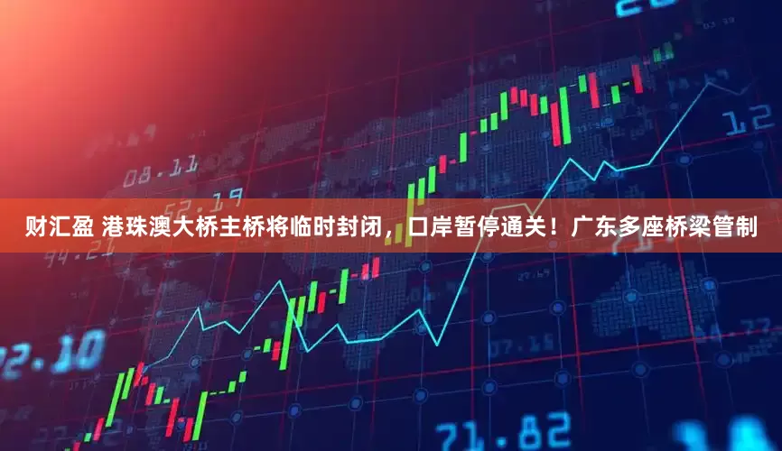 财汇盈 港珠澳大桥主桥将临时封闭，口岸暂停通关！广东多座桥梁管制